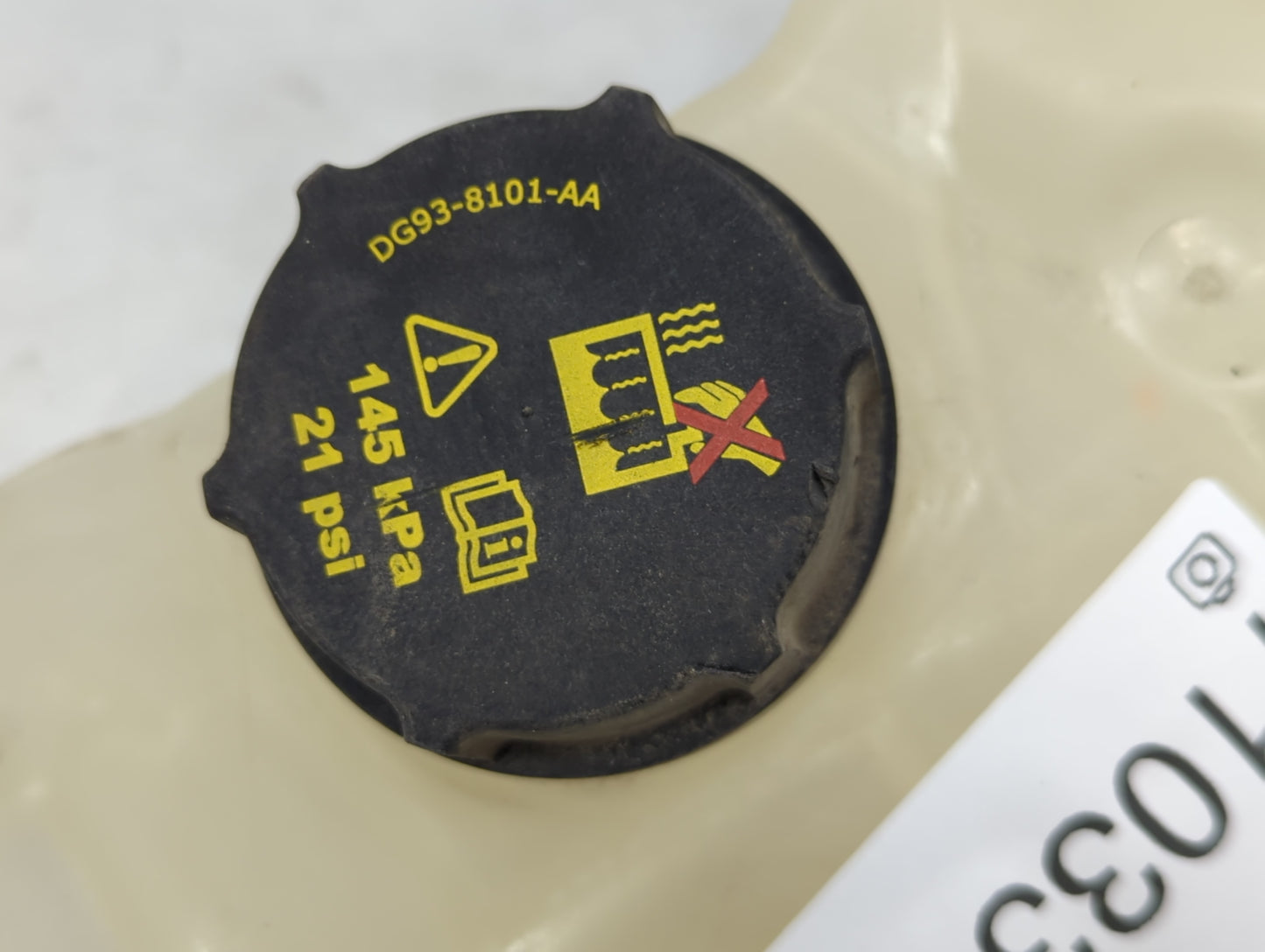 2013-2020 Ford Fusion Radiator Coolant Overflow Expansion Tank Bottle 1103340 - Oemusedautoparts1.com