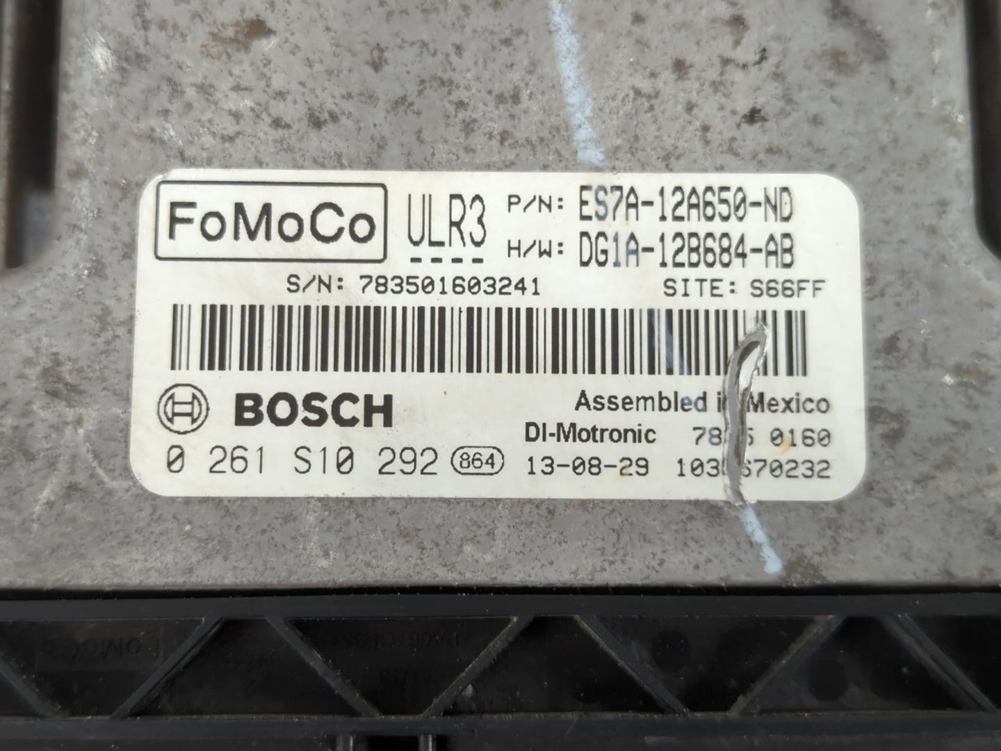 2014 Ford Fusion PCM Engine Control Computer ECU ECM PCU OEM P/N:ES7A-12A650-ND ES7A-12A650-RD, 0 261 S10 294 Fits OEM Used 