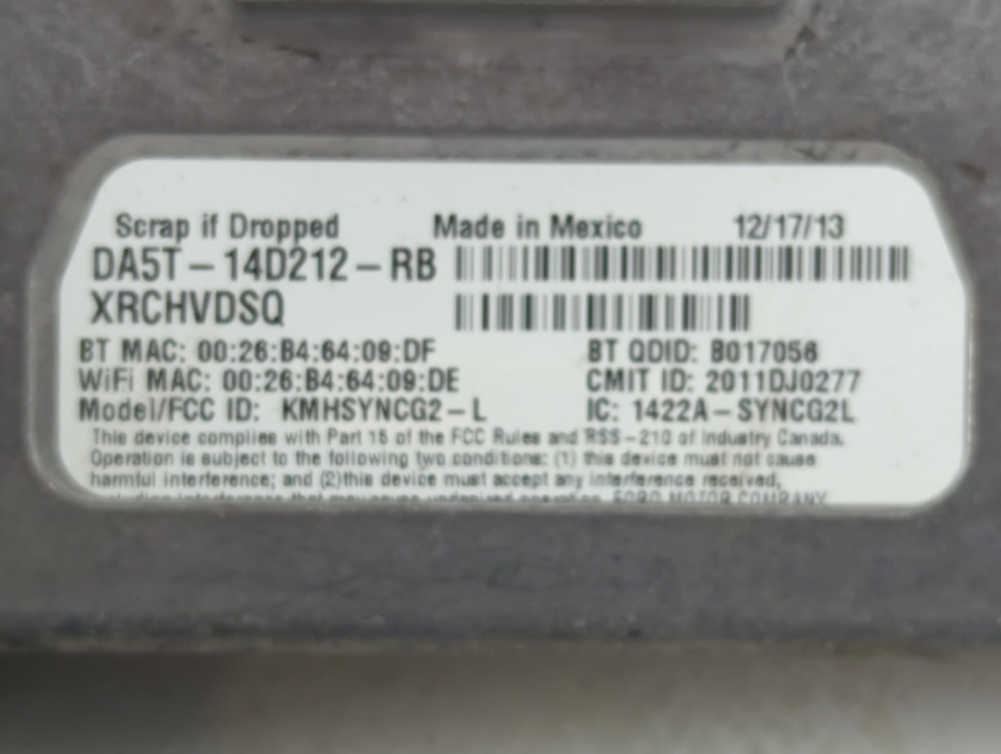 2017-2020 Ford Fusion PCM Engine Control Computer ECU ECM PCU OEM P/N:DS7T-14F239-BR Fits Fits 2016 2017 2018 2019 2020 OEM 