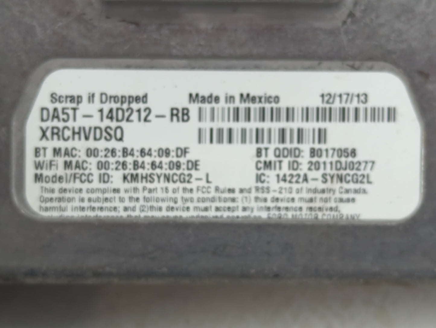 2017-2020 Ford Fusion PCM Engine Control Computer ECU ECM PCU OEM P/N:DS7T-14F239-BR Fits Fits 2016 2017 2018 2019 2020 OEM 