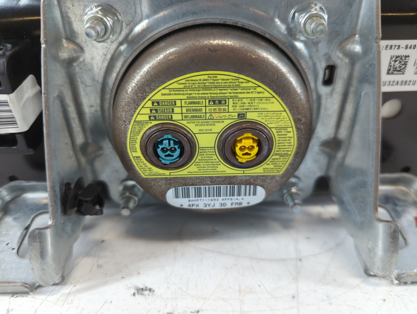 2014 Ford Fusion Air Bag Passenger Right Dashboard OEM P/N:ES73-54044A74-AA Fits OEM Used Auto Parts - Oemusedautoparts1.com
