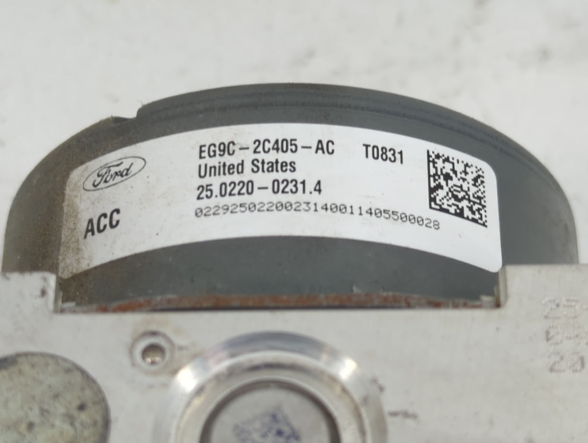 2014-2016 Ford Fusion Anti-Lock Brake ABS Pump Module Actuator OEM P/N:EG9C-2C405-AC EG9C-2C219-AA Fits Fits 2014 2015 2016 
