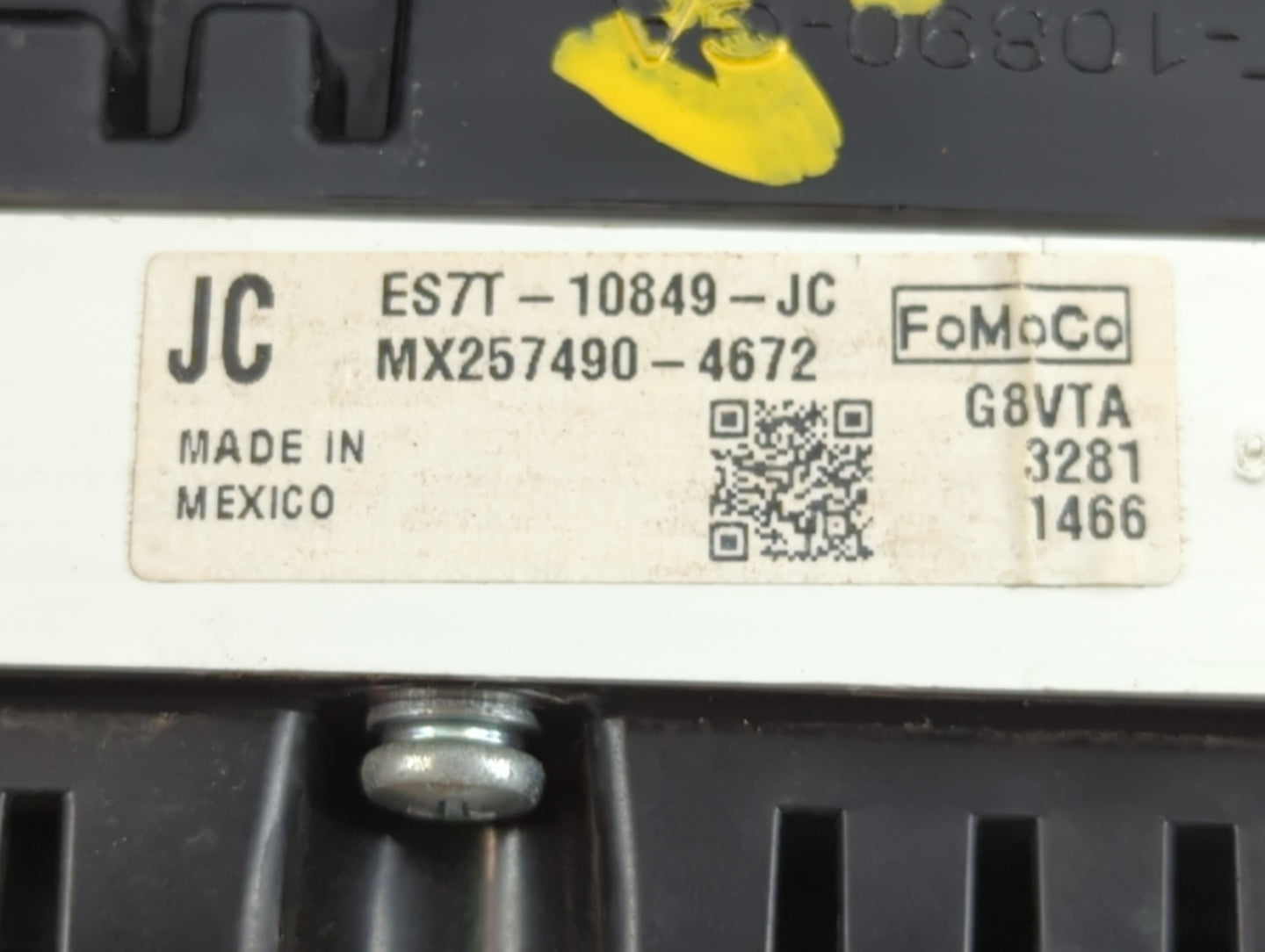 2014 Ford Fusion Instrument Cluster Speedometer Gauges P/N:ES7T-10849-JC MX257490-4672 Fits OEM Used Auto Parts - Oemusedaut