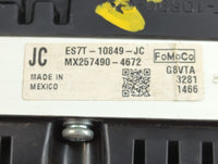 2014 Ford Fusion Instrument Cluster Speedometer Gauges P/N:ES7T-10849-JC MX257490-4672 Fits OEM Used Auto Parts - Oemusedaut