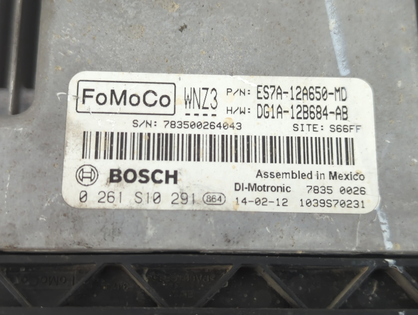2014 Ford Fusion PCM Engine Control Computer ECU ECM PCU OEM P/N:DG1A-12B684-AB ES7A-12A650-MD Fits OEM Used Auto Parts - Oe