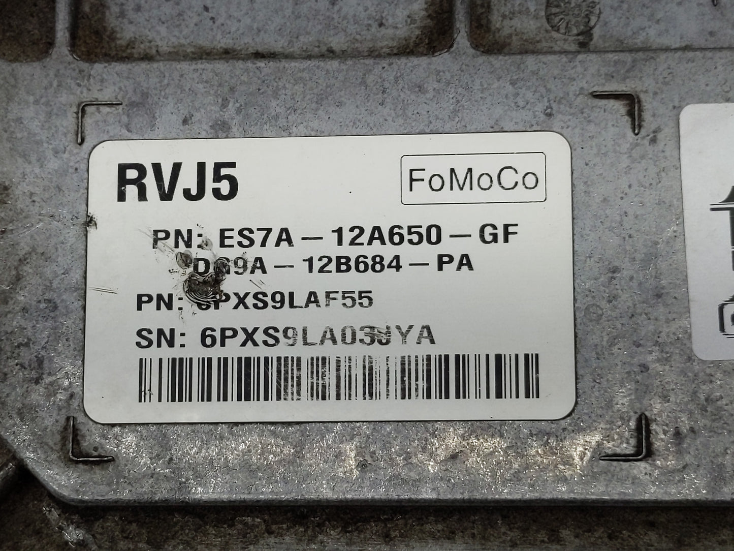 2014-2016 Ford Fusion PCM Engine Control Computer ECU ECM PCU OEM P/N:6PXS9LAF55 ES7A-12A650-GF Fits Fits 2014 2015 2016 OEM