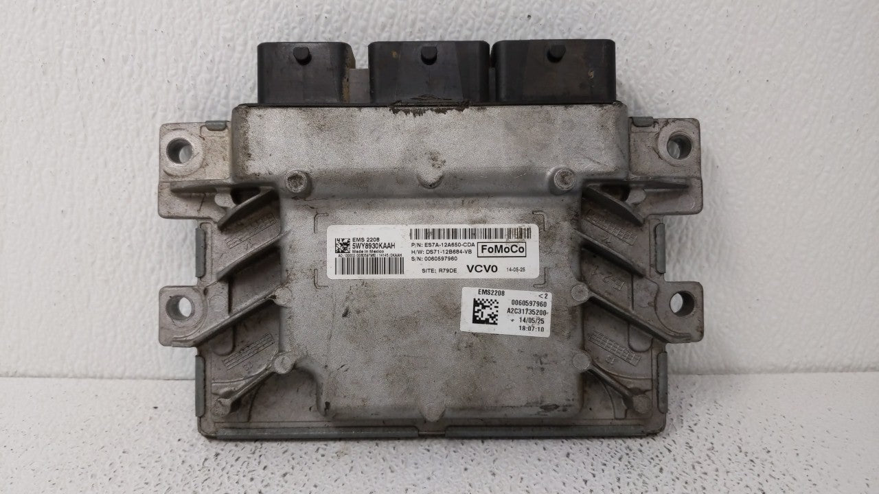 2014-2016 Ford Fusion PCM Engine Control Computer ECU ECM PCU OEM P/N:ES7A-12A650-BHA ES7A-12A650-BED Fits Fits 2014 2015 20