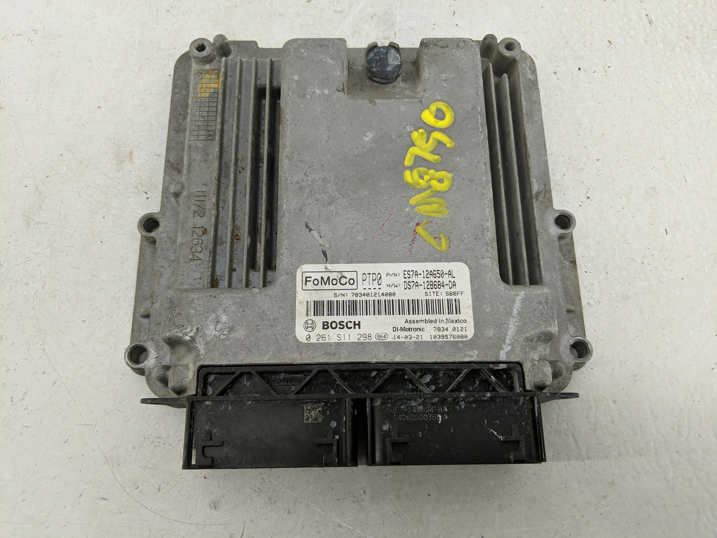 2014-2016 Ford Fusion PCM Engine Control Computer ECU ECM PCU OEM P/N:ES7A-12A650-AL Fits Fits 2014 2015 2016 OEM Used Auto 
