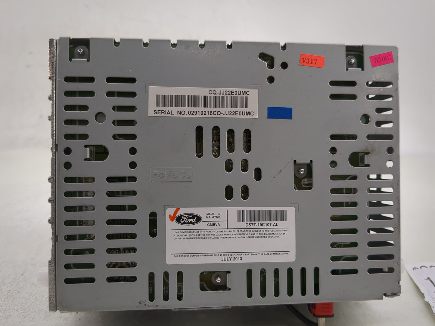 2013-2015 Ford Fusion Radio AM FM Cd Player Receiver Replacement P/N:DS7T-19C107-AL Fits Fits 2013 2014 2015 OEM Used Auto P
