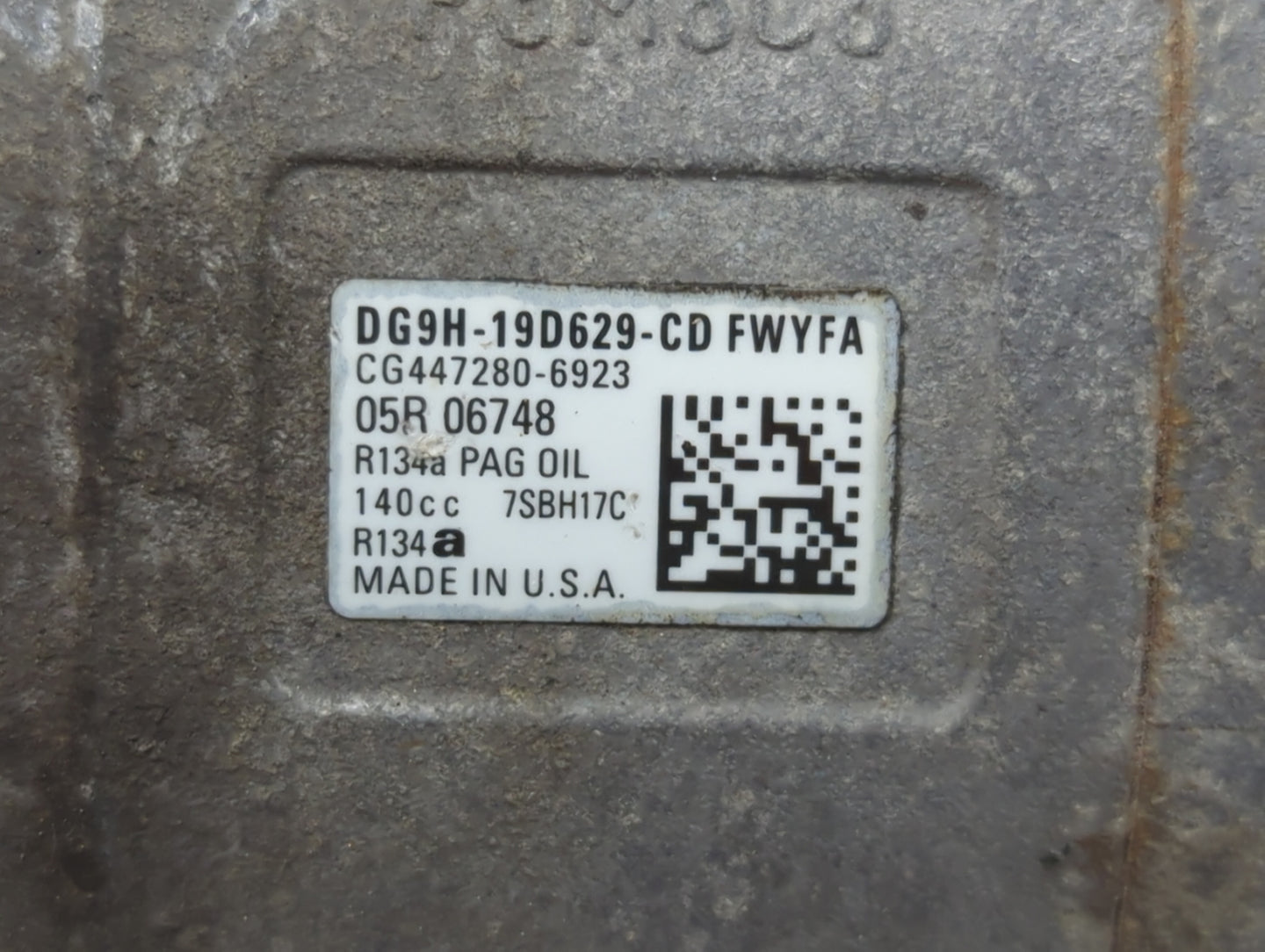 2014 Ford Fusion Air Conditioning A/c Ac Compressor Oem - Oemusedautoparts1.com