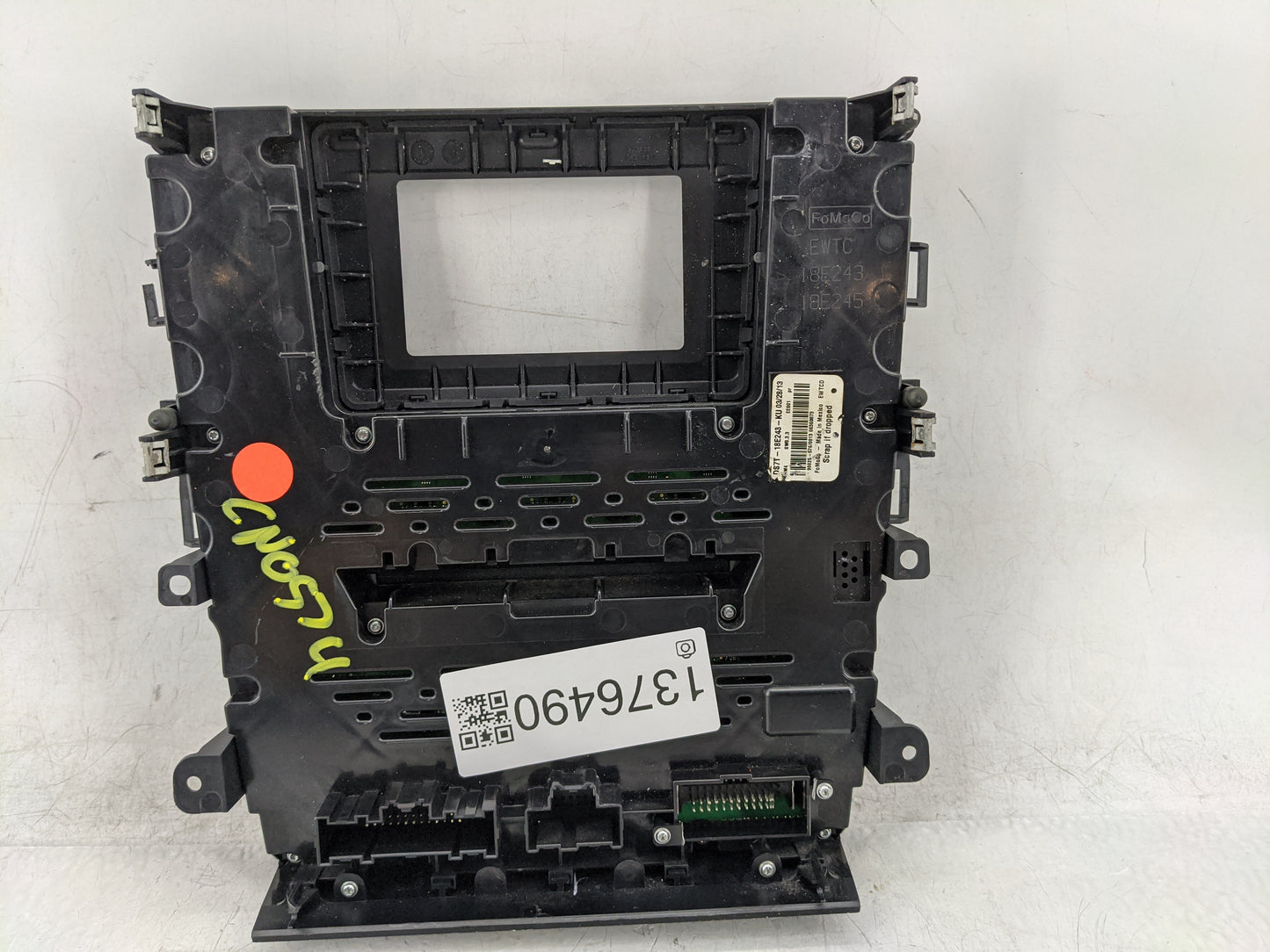 2013-2015 Ford Fusion Radio Control Panel - Oemusedautoparts1.com