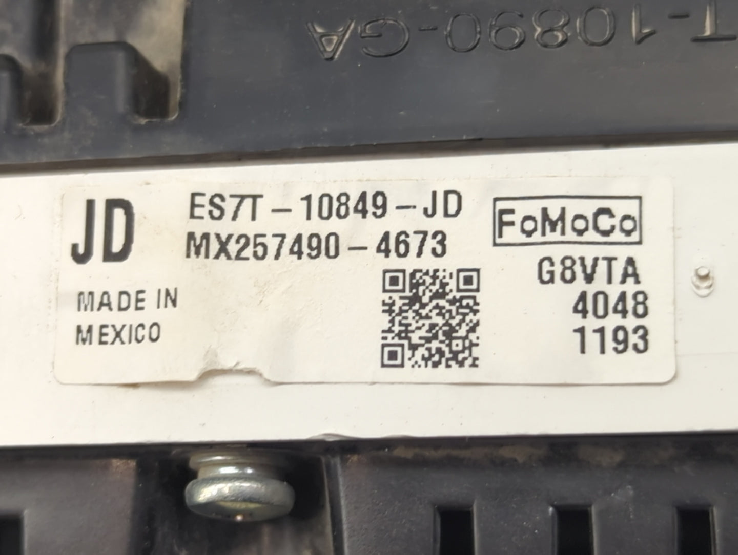 2014 Ford Fusion Instrument Cluster Speedometer Gauges P/N:ES7T-10849-JD Fits OEM Used Auto Parts - Oemusedautoparts1.com