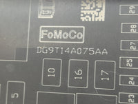 2013-2014 Ford Fusion Fusebox Fuse Box Panel Relay Module P/N:DG9T14A075AA Fits Fits 2013 2014 OEM Used Auto Parts - Oemused