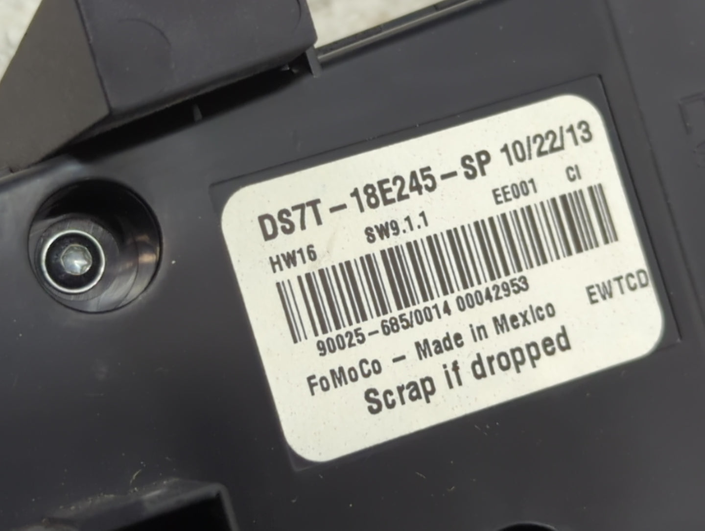 2014-2014 Ford Fusion Radio Control Panel - Oemusedautoparts1.com