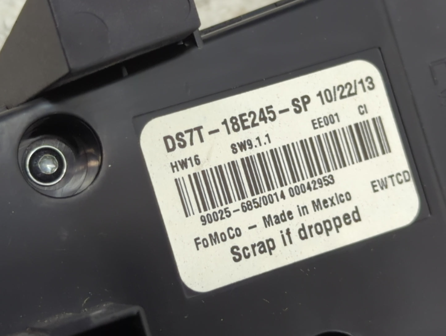 2014-2014 Ford Fusion Radio Control Panel - Oemusedautoparts1.com