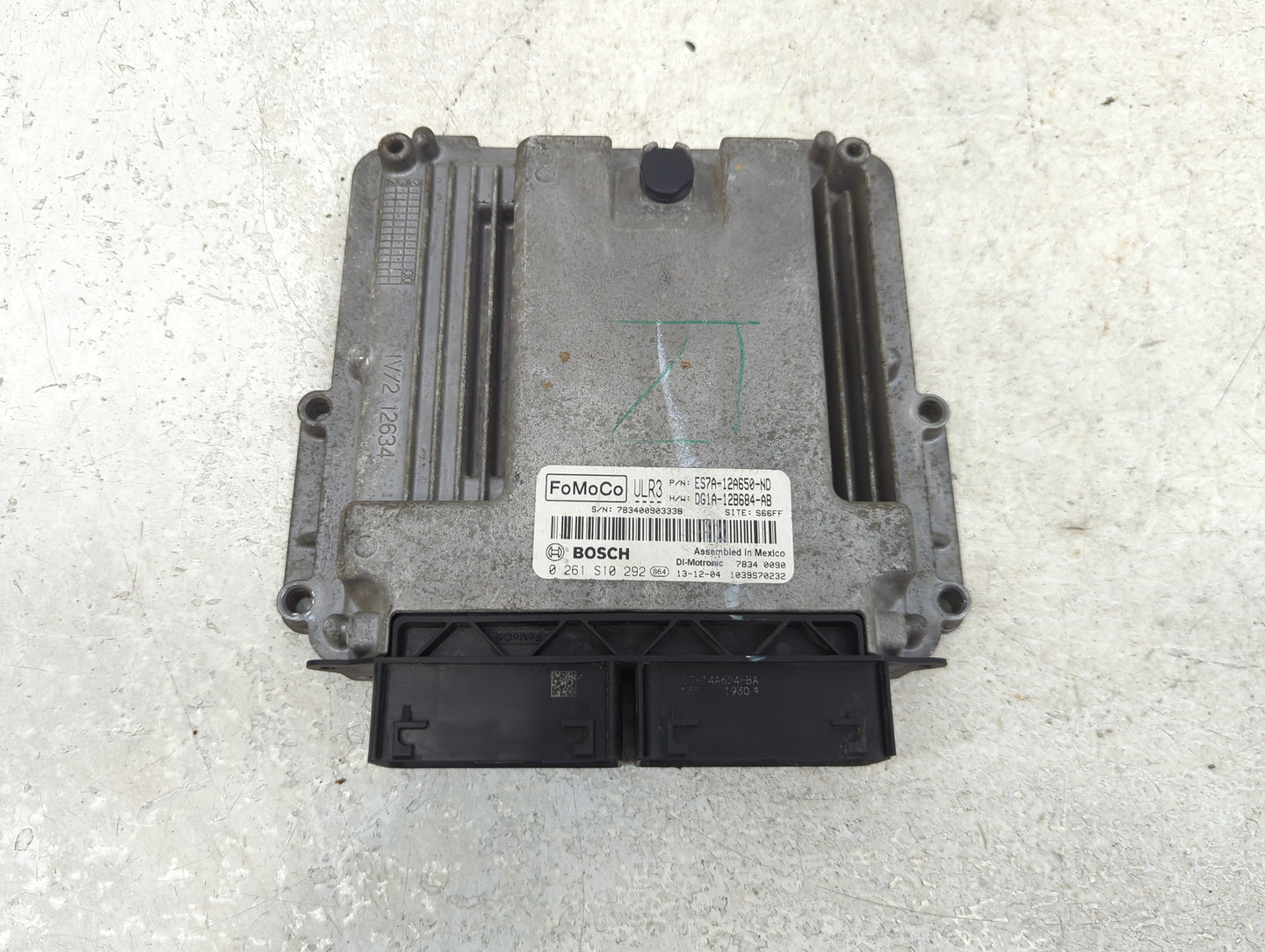 2014 Ford Fusion PCM Engine Control Computer ECU ECM PCU OEM P/N:ES7A-12A650-ND 0 261 S10 292 Fits OEM Used Auto Parts - Oem