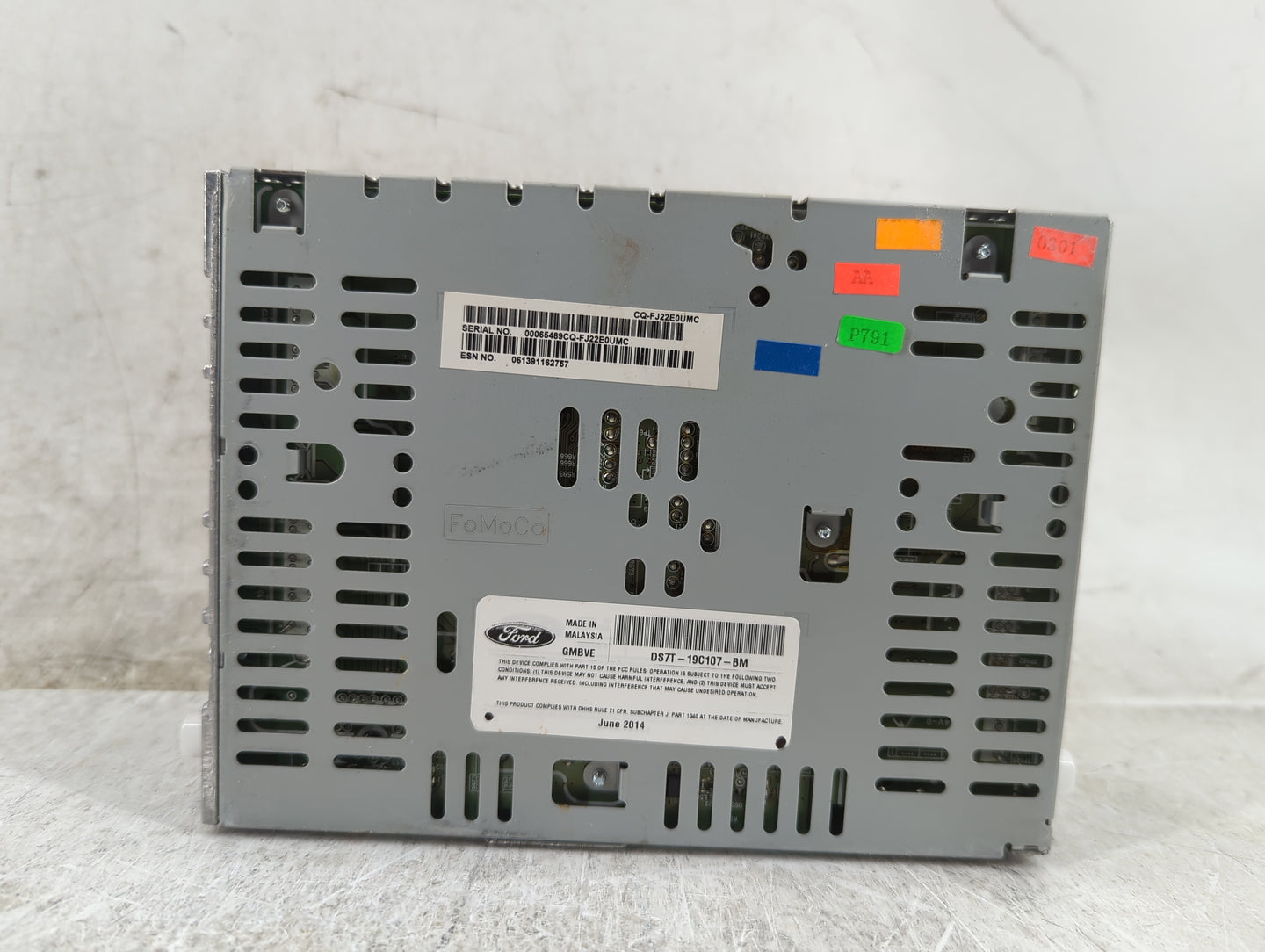 2013-2015 Ford Fusion Radio AM FM Cd Player Receiver Replacement P/N:CQ-FJ22E0UMC DS7T-19C107-BM Fits Fits 2013 2014 2015 OE