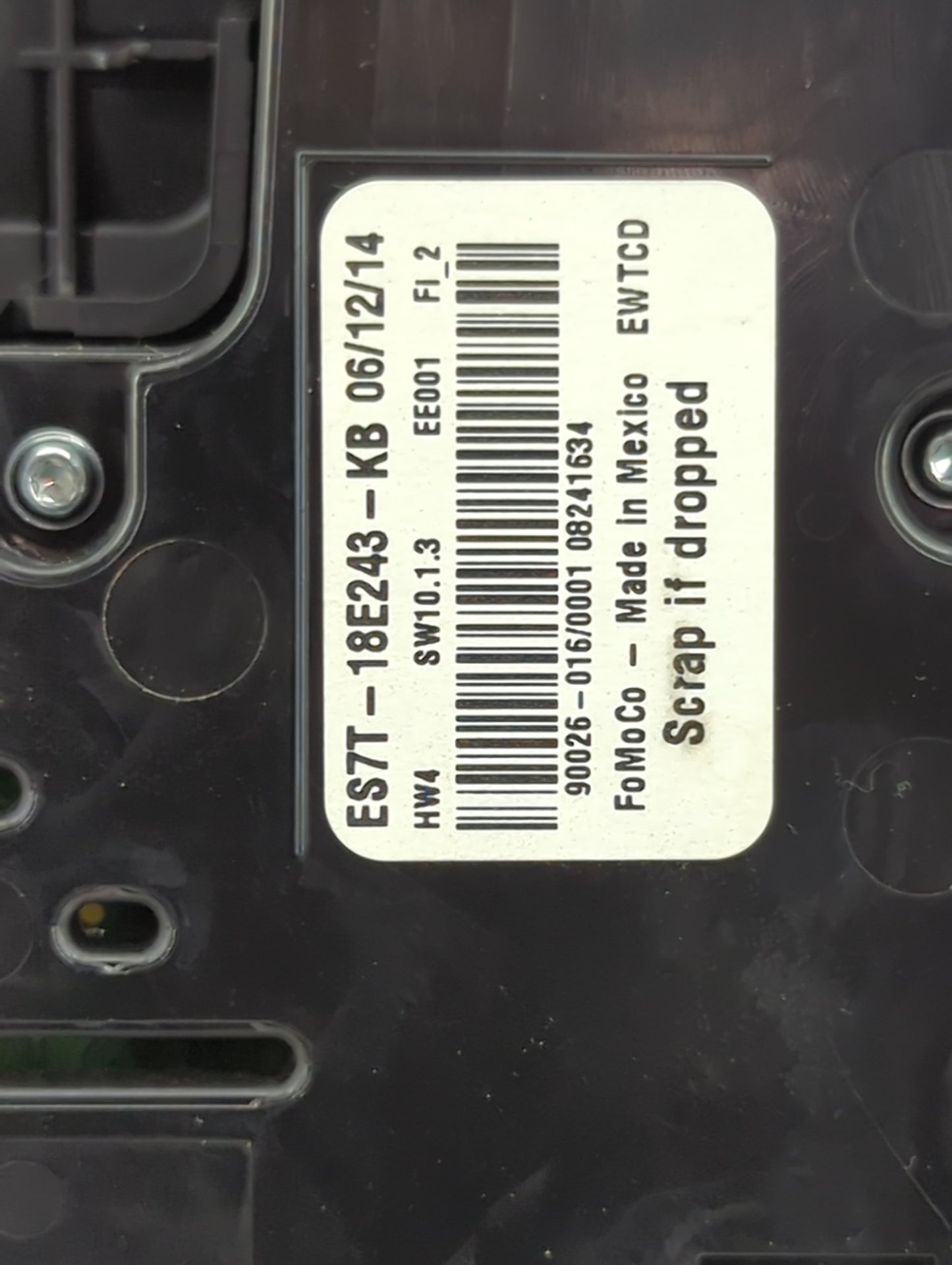 2014-2015 Ford Fusion Radio Control Panel Black - Oemusedautoparts1.com