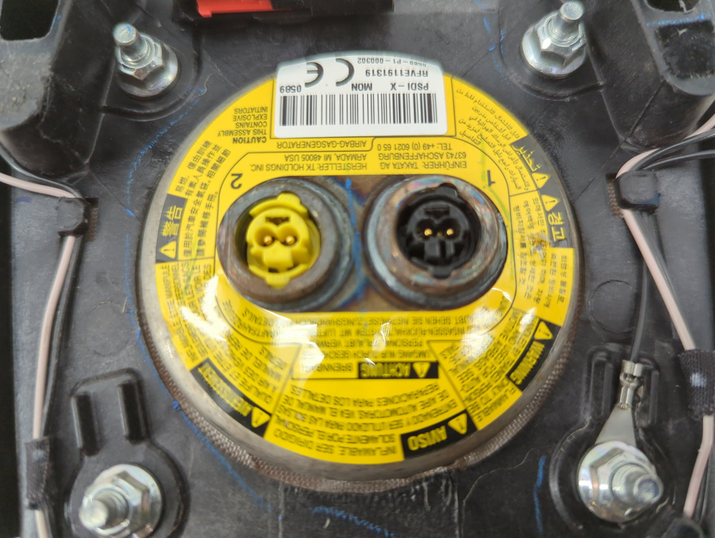 2014 Ford Fusion Air Bag Driver Left Steering Wheel Mounted P/N:DS73 78043B13 AG35B8 DSAG35B8CDR142060348, RVE11191319 Fits 