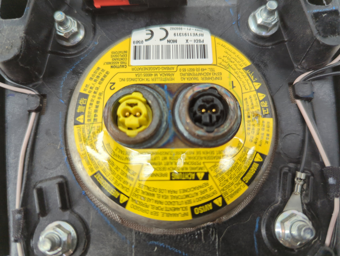 2014 Ford Fusion Air Bag Driver Left Steering Wheel Mounted P/N:DS73 78043B13 AG35B8 DSAG35B8CDR142060348, RVE11191319 Fits 