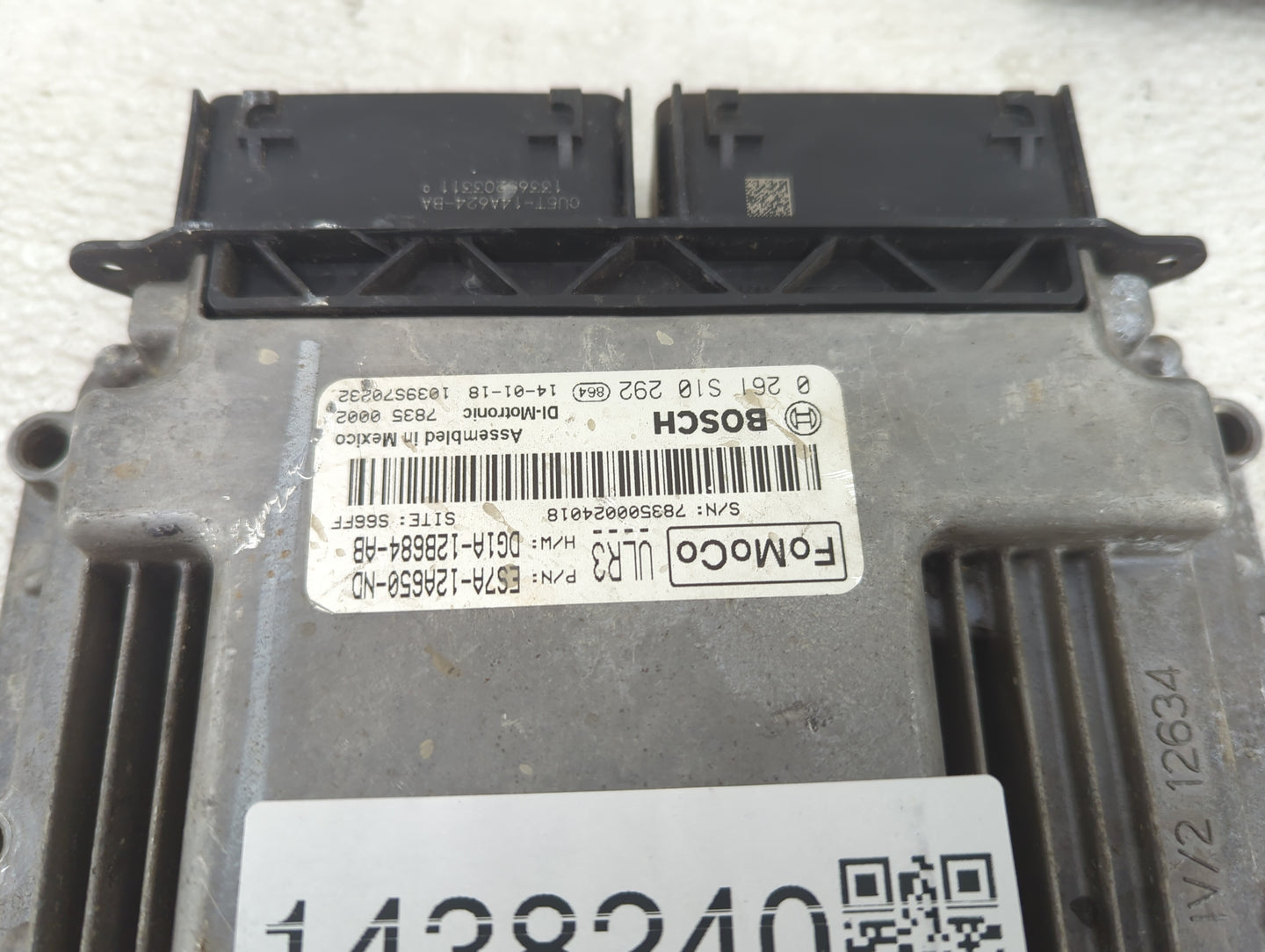 2014 Ford Fusion PCM Engine Control Computer ECU ECM PCU OEM P/N:ES7A-12A650-ND, D61A-12B684-AB, 0261S10292 Fits OEM Used Au