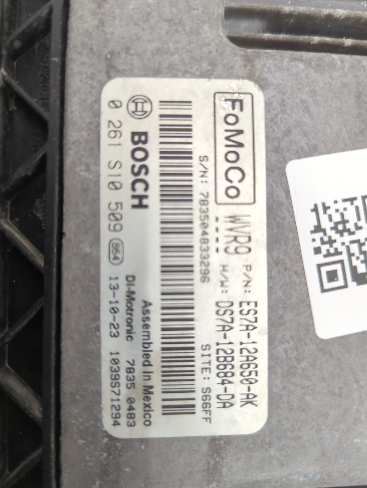 2014-2016 Ford Fusion PCM Engine Control Computer ECU ECM PCU OEM P/N:ES7A-12A650-AK DS7A-12B684-DA Fits Fits 2014 2015 2016