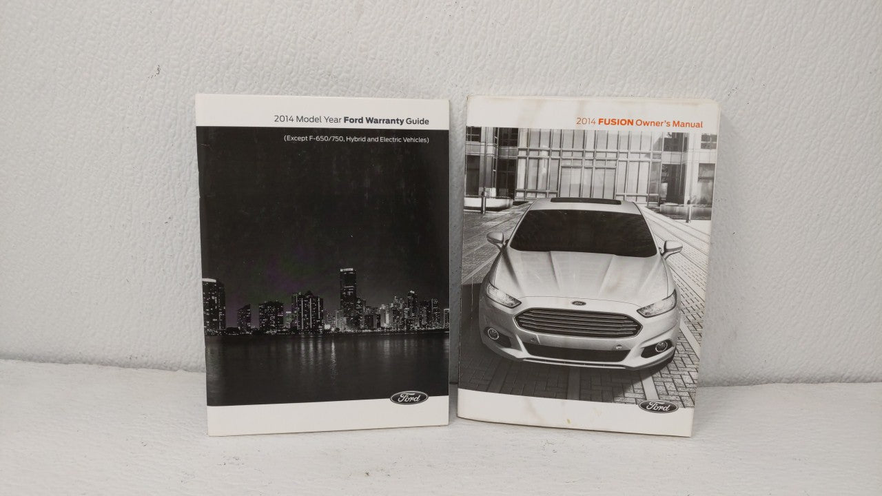 2014 Ford Fusion Owners Manual Book Guide OEM Used Auto Parts - Oemusedautoparts1.com