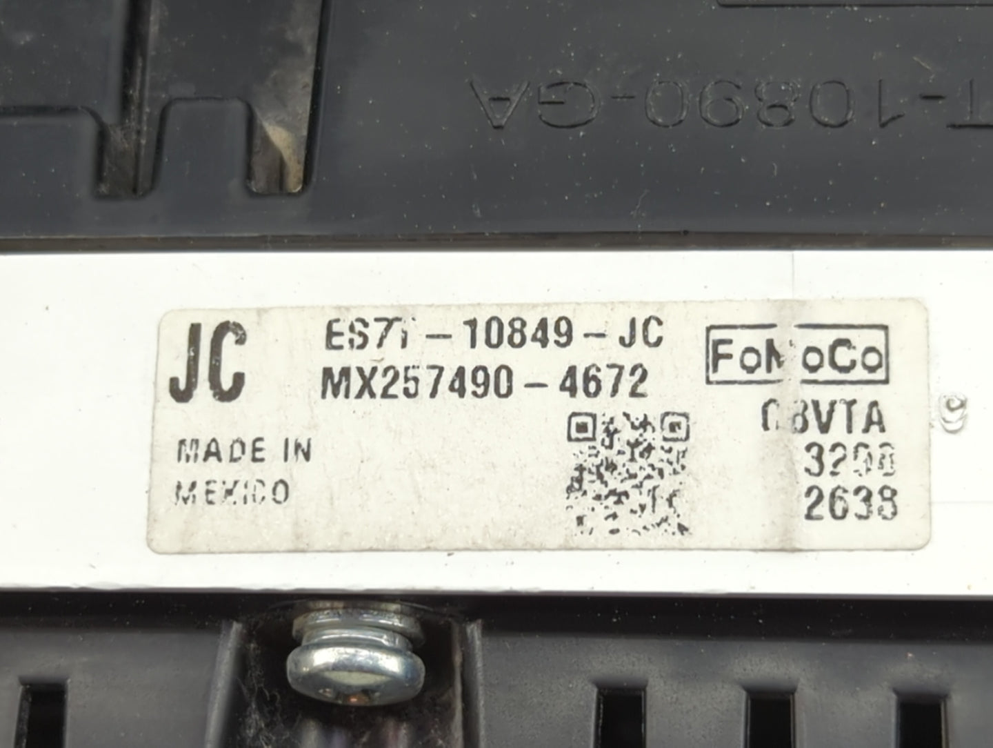 2014 Ford Fusion Instrument Cluster Speedometer Gauges P/N:ES7T-10849-JC MX257490-4672 Miles: Fits OEM Used Auto Parts - Oem