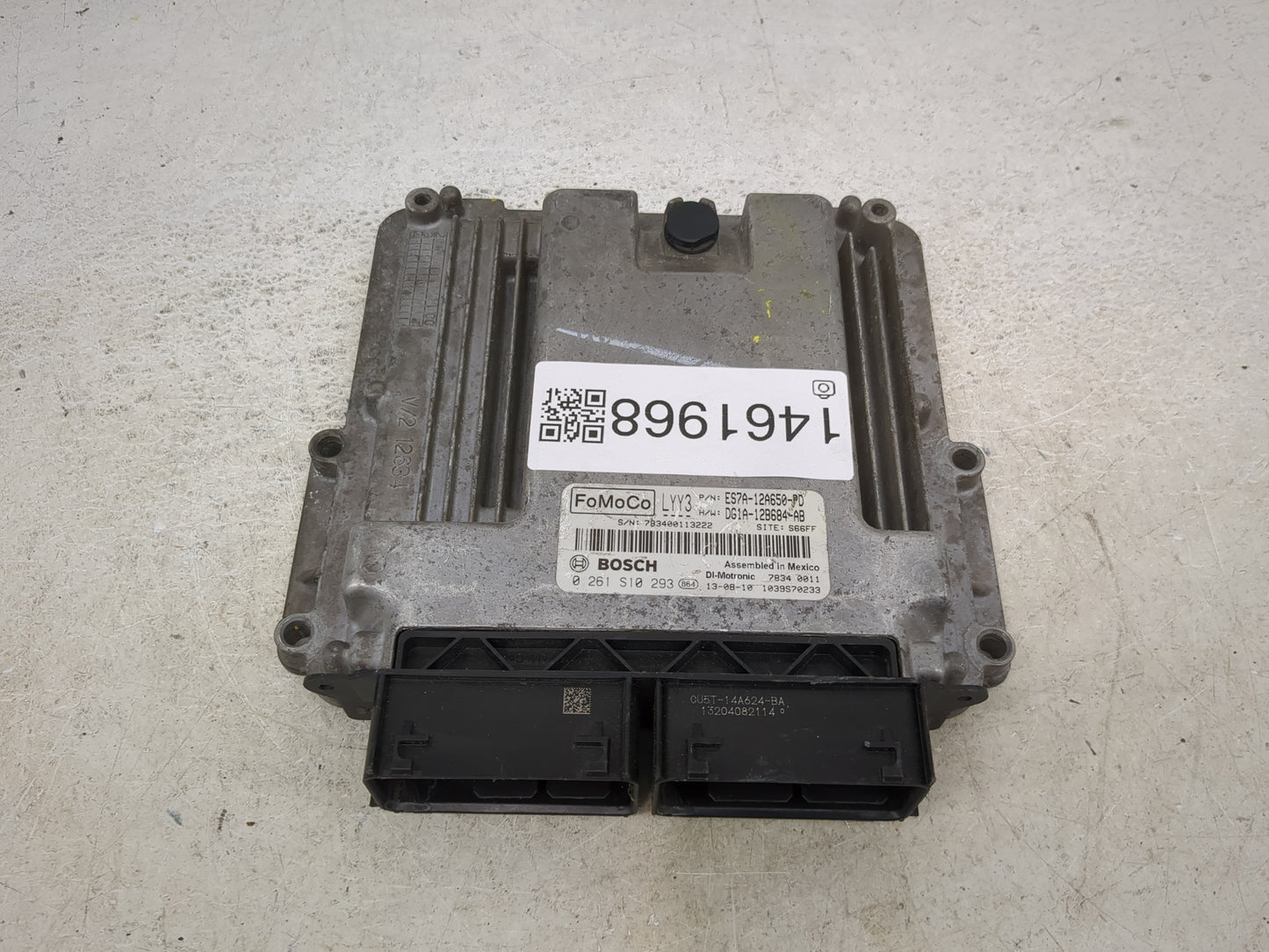 2014 Ford Fusion PCM Engine Control Computer ECU ECM PCU OEM P/N:DG1A-12B684-AB ES7A-12A650-PD, 0 261 S10 293 Fits OEM Used 