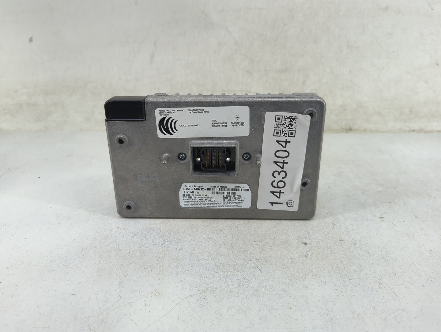 2014-2014 Ford Fusion Communication Control Module - Oemusedautoparts1.com
