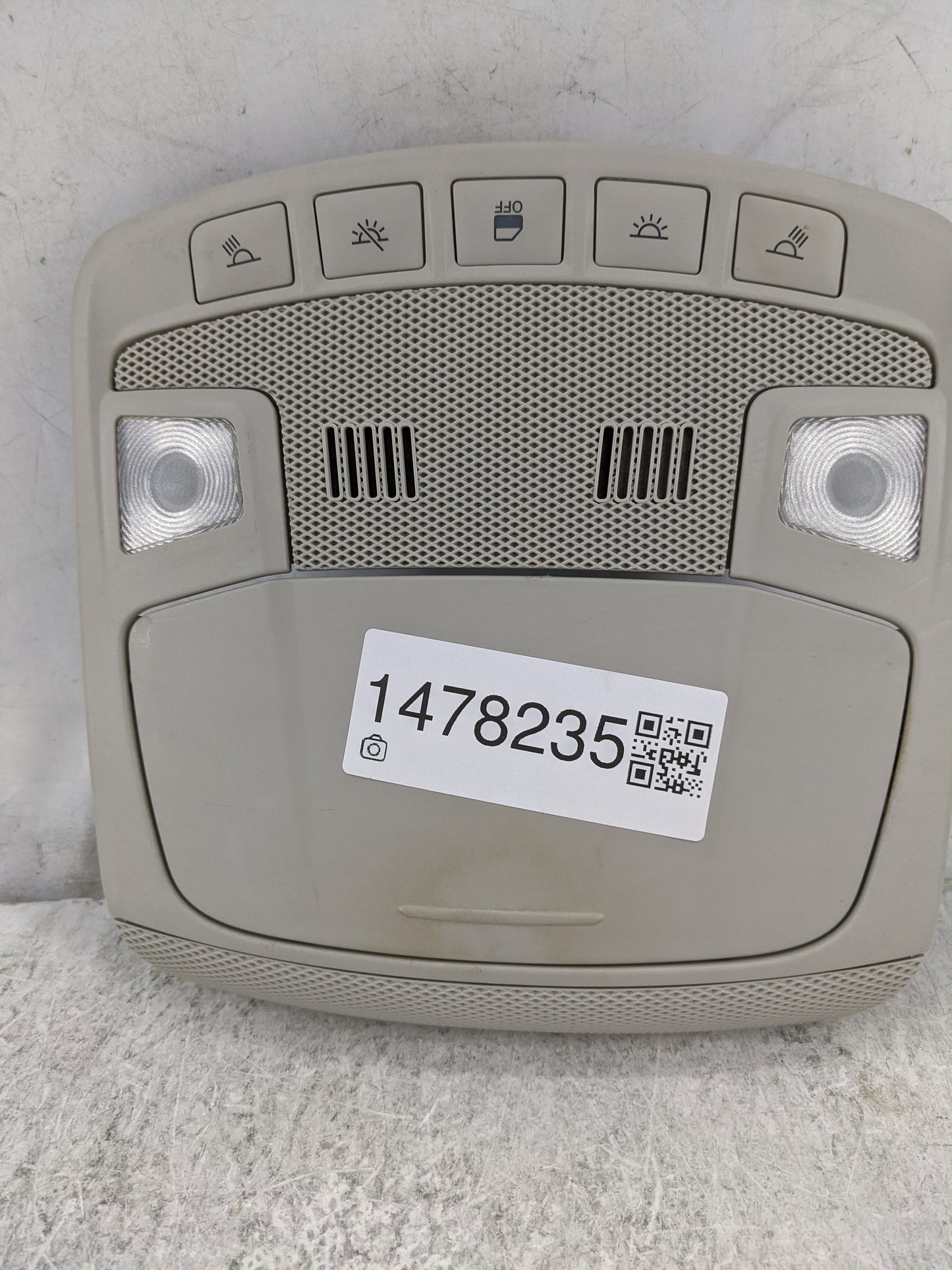 2014 Ford Fusion Overhead Roof Console Tan - Oemusedautoparts1.com