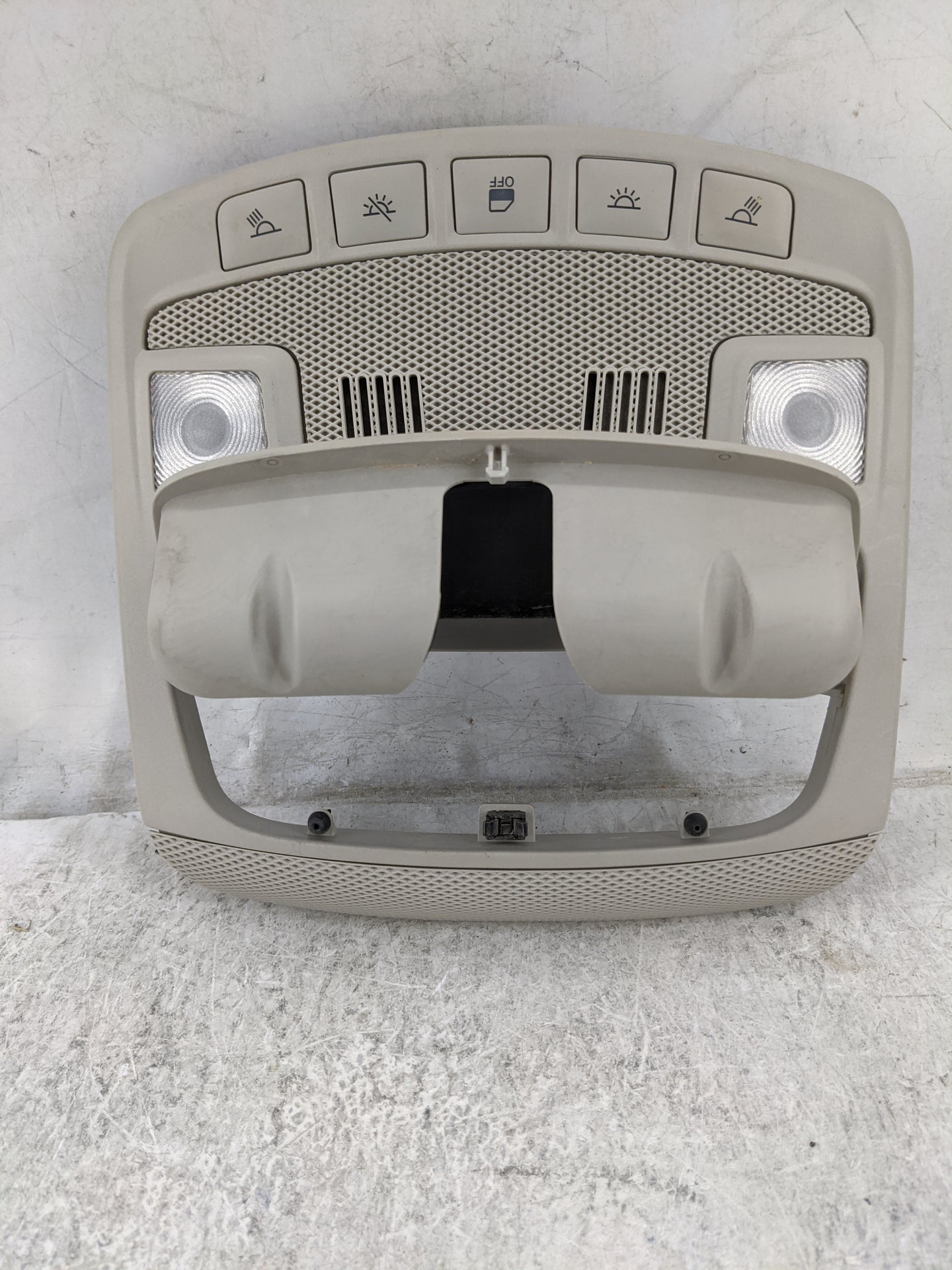 2014 Ford Fusion Overhead Roof Console Tan - Oemusedautoparts1.com