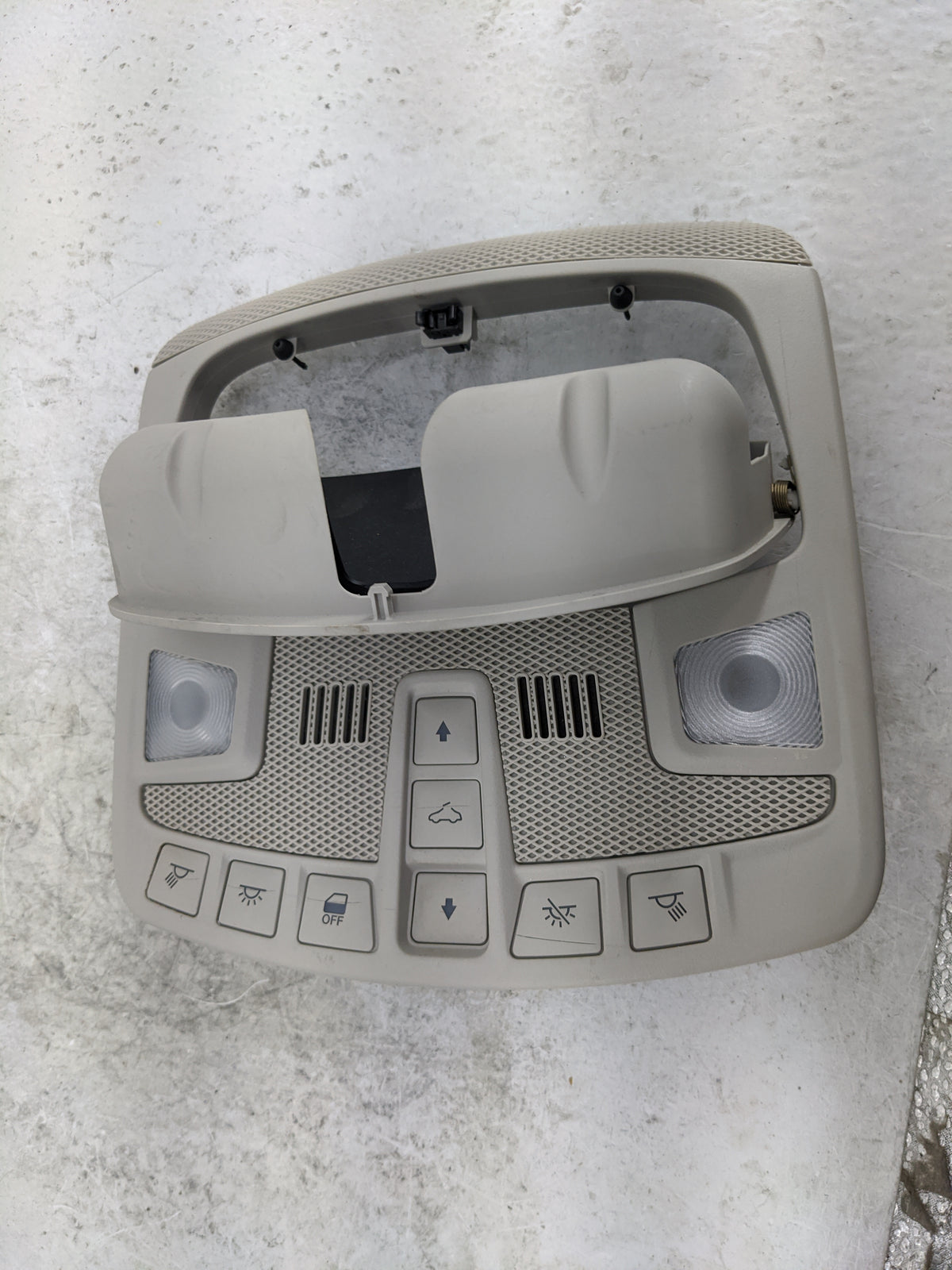 2013-2016 Ford Fusion Overhead Console W/rear Climate Control Tan - Oemusedautoparts1.com