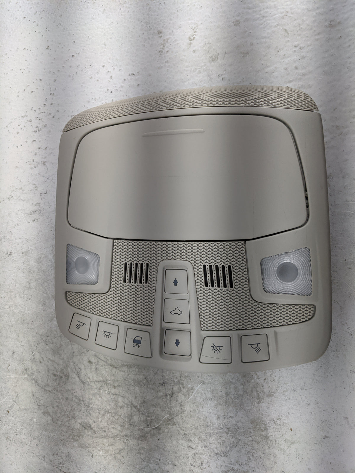 2013-2016 Ford Fusion Overhead Console W/rear Climate Control Tan - Oemusedautoparts1.com