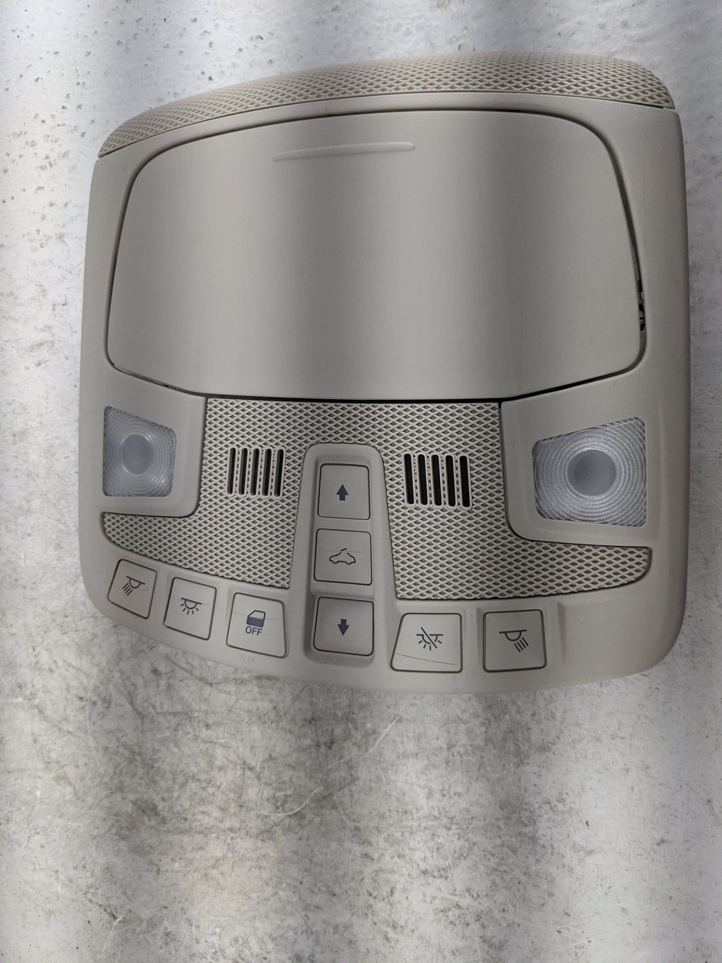 2013-2016 Ford Fusion Overhead Console W/rear Climate Control Tan - Oemusedautoparts1.com