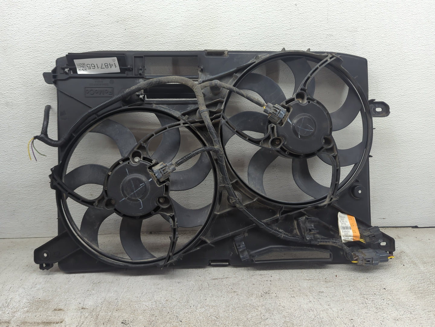 2013-2020 Ford Fusion Electric Radiator Cooling Fan Motor Assembly P/N:DG9T-8C290-CG DG98-8C607-DD Fits OEM Used Auto Parts 
