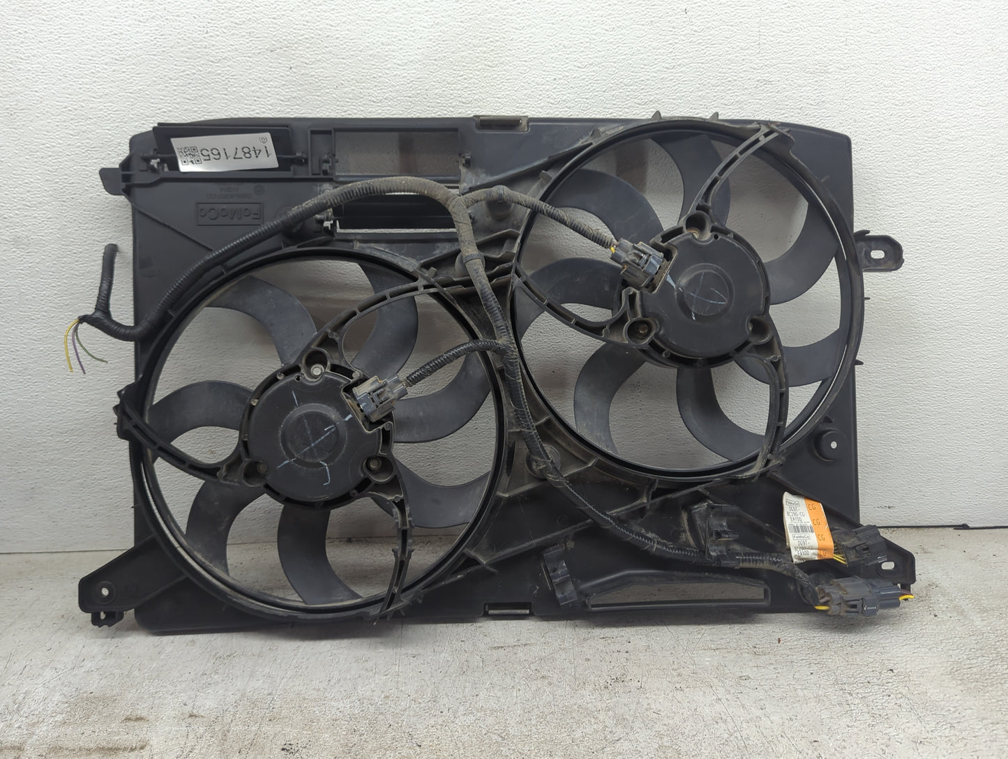 2013-2020 Ford Fusion Electric Radiator Cooling Fan Motor Assembly P/N:DG9T-8C290-CG DG98-8C607-DD Fits OEM Used Auto Parts 