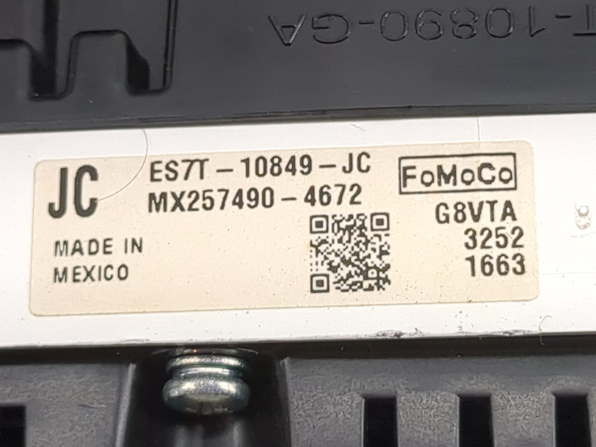 2014-2015 Ford Fusion Instrument Cluster Speedometer Gauges P/N:ES7T-10849-JC MX257490-4672 Miles: Fits Fits 2014 2015 OEM U