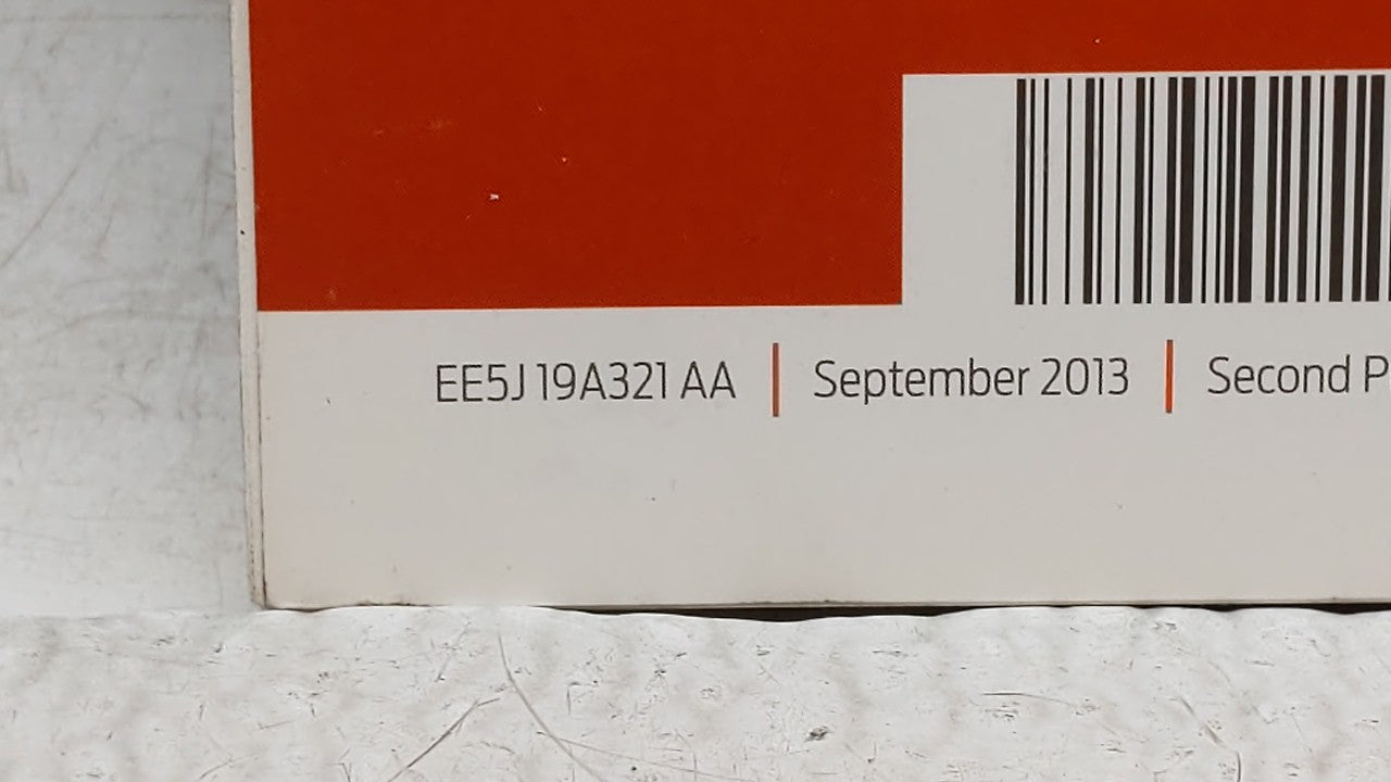 2014 Ford Fusion Owners Manual Book Guide OEM Used Auto Parts - Oemusedautoparts1.com