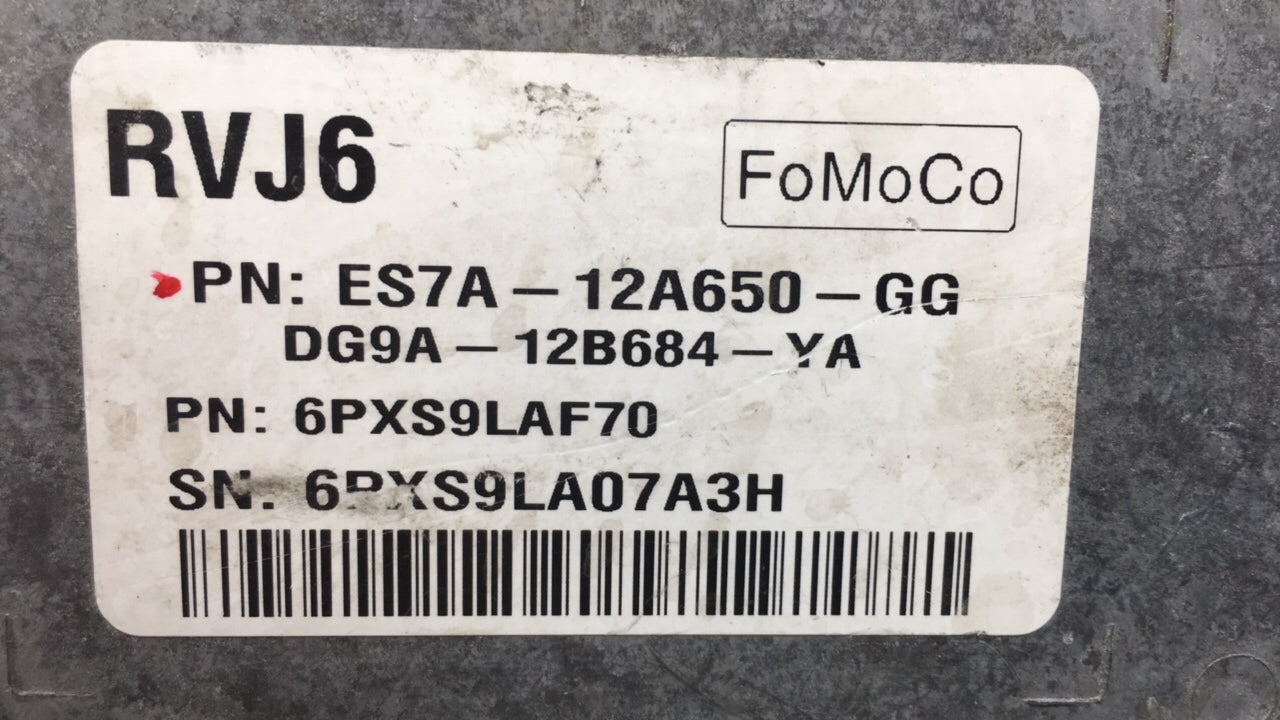 2014 Ford Fusion PCM Engine Control Computer ECU ECM PCU OEM P/N:ES7A-12A650-GG Fits OEM Used Auto Parts - Oemusedautoparts1