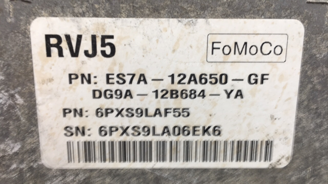 2014-2016 Ford Fusion PCM Engine Control Computer ECU ECM PCU OEM P/N:ES7A-12A650-GF Fits Fits 2014 2015 2016 OEM Used Auto 