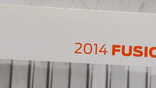 2014 Ford Fusion Owners Manual Book Guide OEM Used Auto Parts