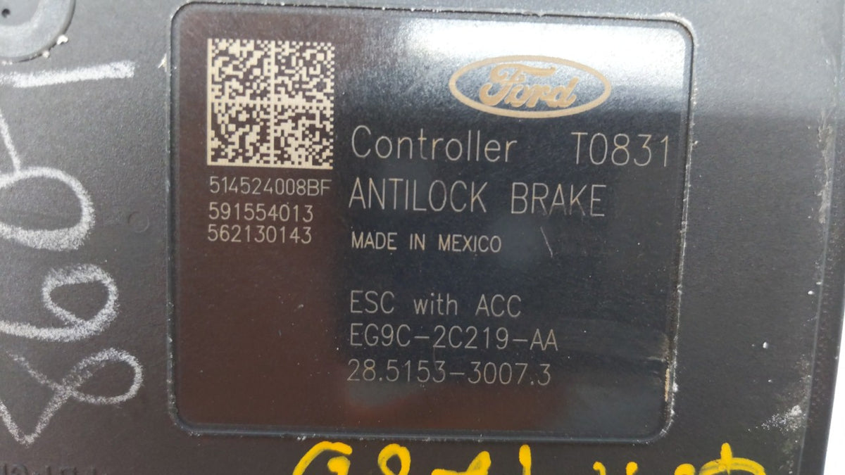 2014-2016 Ford Fusion ABS Pump Control Module Replacement P/N:EG9C-2C405-AF EG9C-2C405-AE, EG9C-2C405-DF Fits Fits 2014 2015