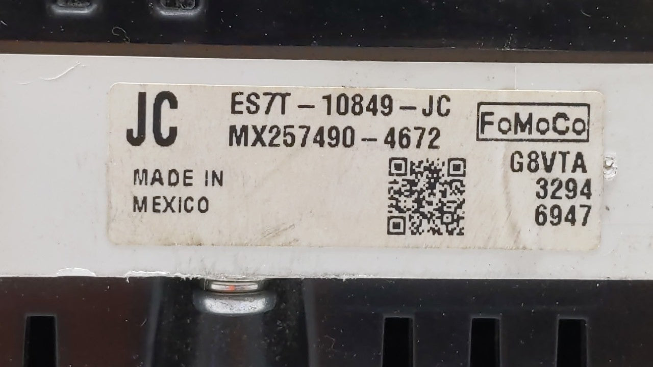 2014 Ford Fusion Instrument Cluster Speedometer Gauges P/N:ES7T-10849-JB ES7T-10849-JC, ES7T-10849-JD Fits OEM Used Auto Par