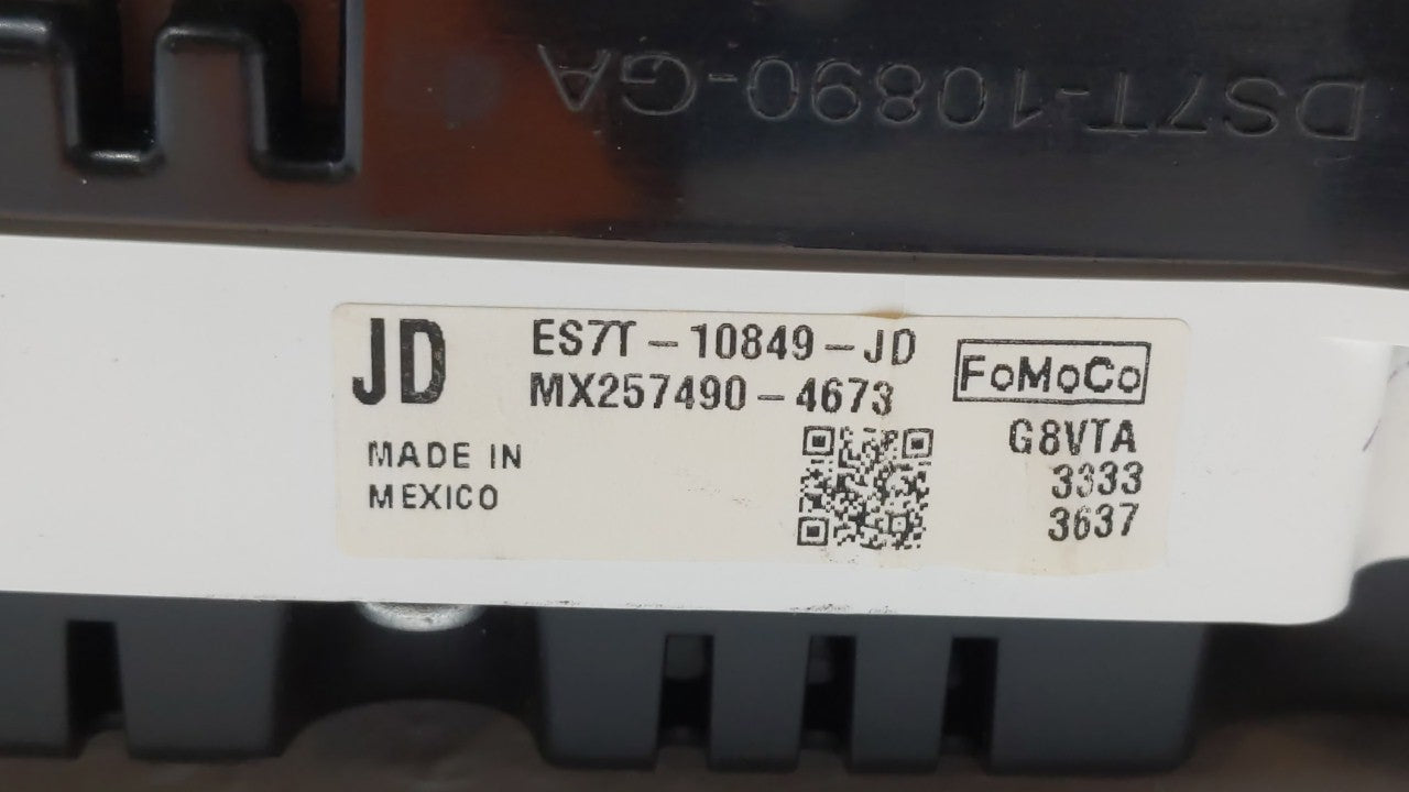 2014 Ford Fusion Instrument Cluster Speedometer Gauges P/N:ES7T-10849-JB ES7T-10849-JC, ES7T-10849-JD Fits OEM Used Auto Par