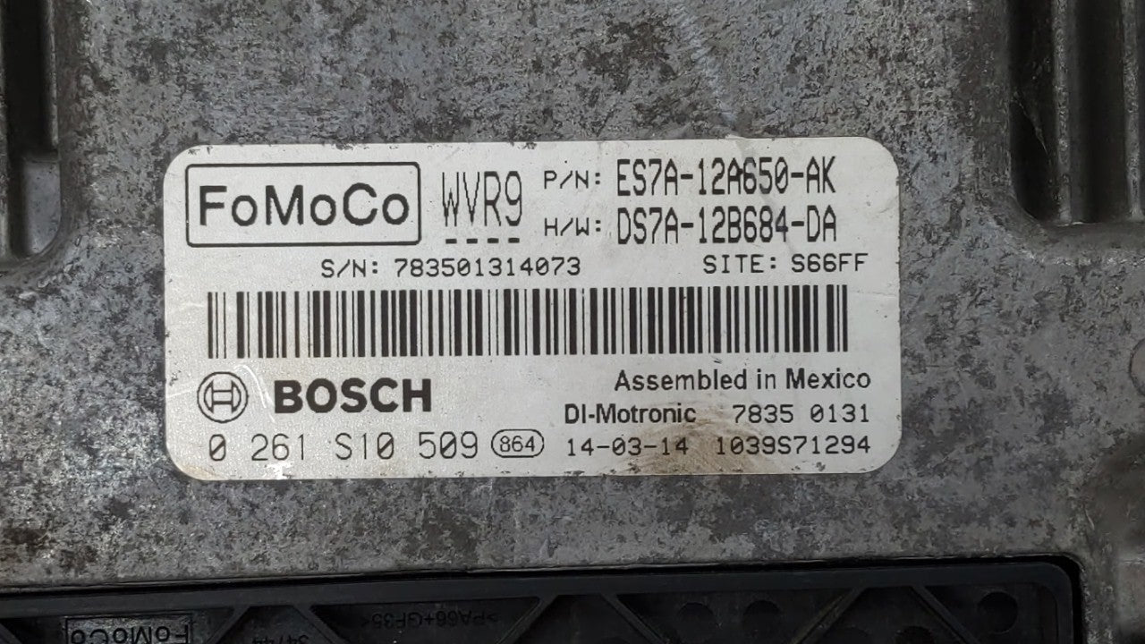 2014-2016 Ford Fusion PCM Engine Control Computer ECU ECM PCU OEM P/N:ES7A-12A650-DFC ES7A-12A650-EK Fits Fits 2014 2015 201