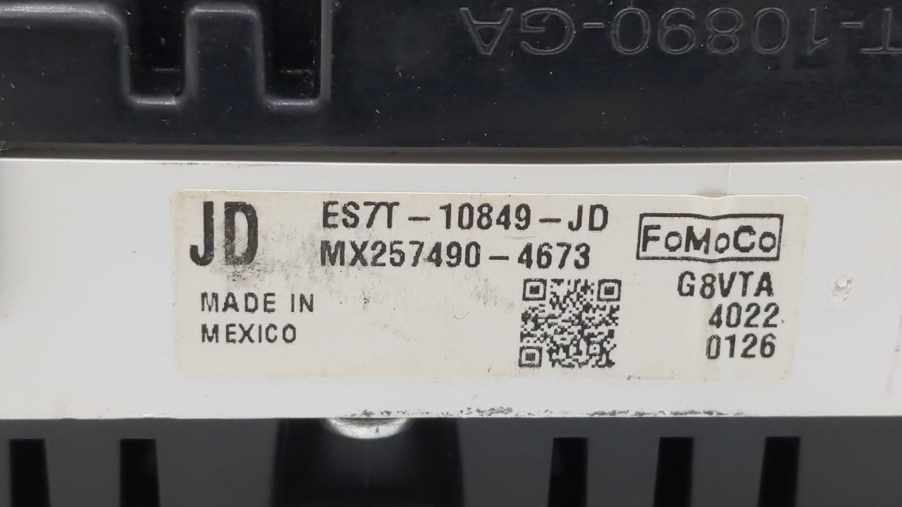 2014 Ford Fusion Instrument Cluster Speedometer Gauges P/N:ES7T-10849-JB ES7T-10849-JC, ES7T-10849-JD Fits OEM Used Auto Par