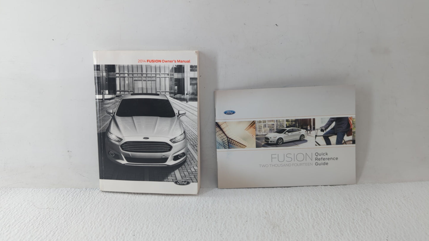 2014 Ford Fusion Owners Manual Book Guide OEM Used Auto Parts - Oemusedautoparts1.com