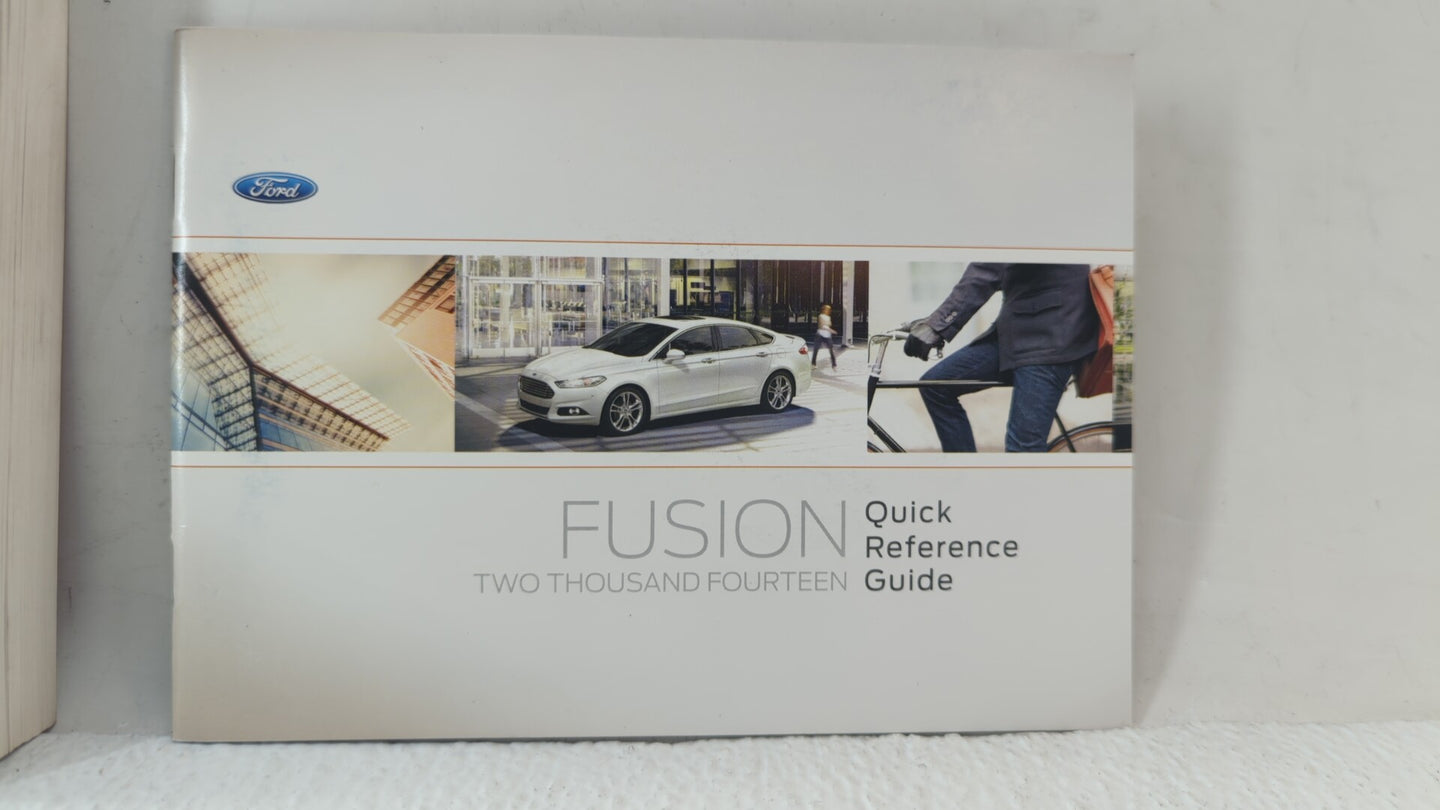 2014 Ford Fusion Owners Manual Book Guide OEM Used Auto Parts - Oemusedautoparts1.com