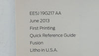 2014 Ford Fusion Owners Manual Book Guide OEM Used Auto Parts - Oemusedautoparts1.com